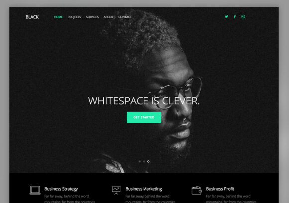 black-free-bootstrap-website-template